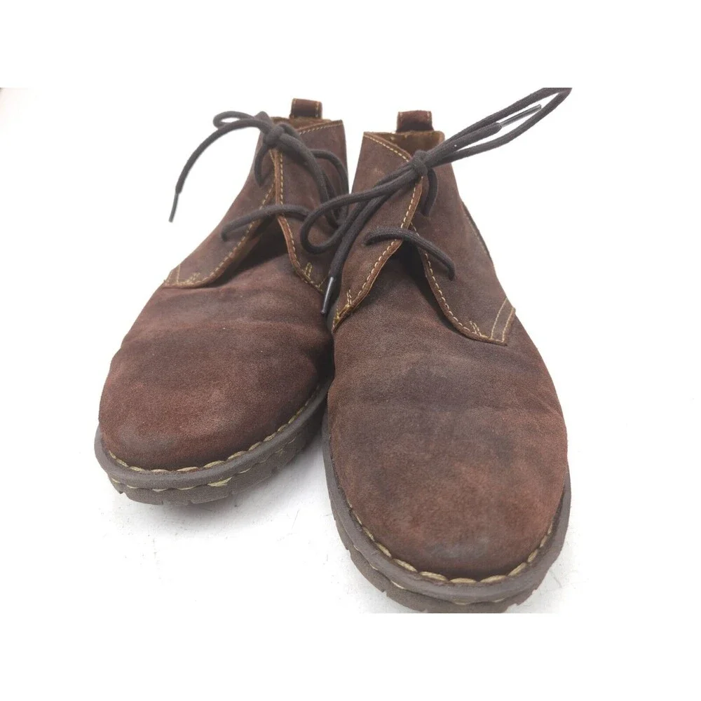 MEN'S Sz 9.5 Born Genuine Suede McNeil Collection Lace-Up Chukka Dark Brown
